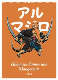 Produktbild: Animaux Samoura&iuml;s Dangereux (Calendrier mural 2026 DIN A2 horizontal), CALVENDO calendrier mensuel