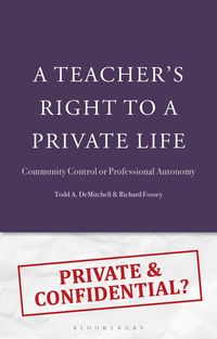 Produktbild: A Teacher's Right to a Private Life