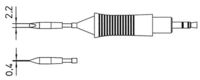 Produktbild: Weller RTM 022 S L&ouml;tspitze Mei&szlig;elform, gerade Spitzen-Gr&ouml;&szlig;e 2.2mm Inhalt 1St.