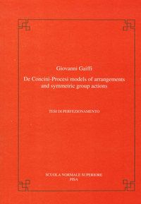 Produktbild: De Concini-Procesi models of arrangements and symmetric group actions