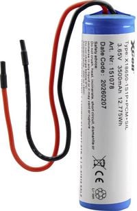 Produktbild: XCell Spezial-Akku 1x 18650 Li-Ion 3.7V 3500
