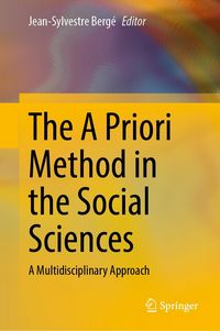 Produktbild: The A Priori Method in the Social Sciences