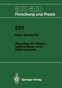 Produktbild: Recycling von Wasserlackoverspray durch Elektrophorese