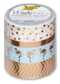 Produktbild: Washi-Tape 4er Set HOTFOIL ROSEGOLD 3x 15mmx5m + 1x 5mmx5m