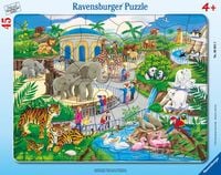 Produktbild: Rahmenpuzzle Besuch im Zoo 45 Teile