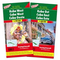 Produktbild: Freytag & berndt Stra&szlig;enkarte Kuba Set West und Ost 1:400.000