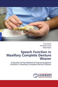 Produktbild: Speech Function in Maxillary Complete Denture Wearer