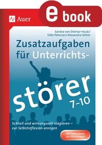 Produktbild: Zusatzaufgaben f&uuml;r Unterrichtsst&ouml;rer 7-10