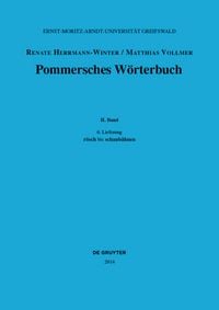 Produktbild: Pommersches W&ouml;rterbuch / r&ouml;sch bis schaub&aring;hnen