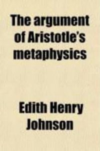 Produktbild: The Argument of Aristotle's Metaphysics