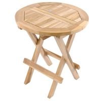Produktbild: Beistelltisch Blumen Hocker Tisch Teakholz