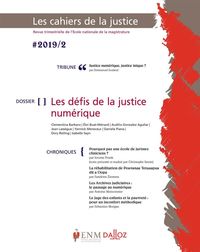 Produktbild: Les Cahiers de la Justice ; les Defis de la Justice Numerique