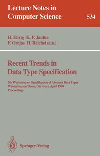 Bild vom Artikel Recent Trends in Data Type Specification vom Autor Hartmut Ehrig