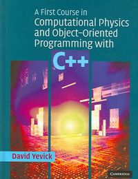 Produktbild: Yevick, D: A First Course in Computational Science Using Obj