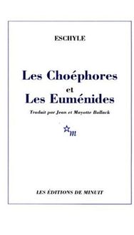 Produktbild: Les choephores suivi de les eumenid