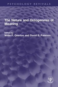 Produktbild: The Nature and Ontogenesis of Meaning