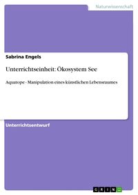 Produktbild: Unterrichtseinheit: &Ouml;kosystem See