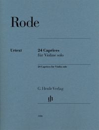 Produktbild: Pierre Rode - 24 Caprices f&uuml;r Violine solo
