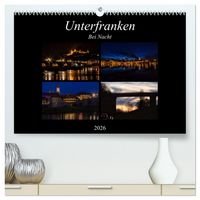Produktbild: Unterfranken bei Nacht (hochwertiger Premium Wandkalender 2026 DIN A2 quer), Kunstdruck in Hochglanz