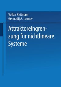 Produktbild: Attraktoreingrenzung f&uuml;r nichtlineare Systeme