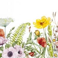 Produktbild: Home Fashion Servietten Field of Flowers 25x25cm 20 St&uuml;ck 3lagig