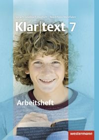 Produktbild: Klartext 7. Arbeitsheft. Realschule. Nordrhein-Westfalen