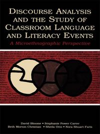 Produktbild: Discourse Analysis and the Study of Classroom Language and Literacy Events