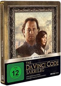 Produktbild: The Da Vinci Code - Sakrileg - Steelbook (2 4K Ultra HD) (+ Bonus-Blu-ray)