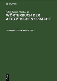 Produktbild: Die Belegstellen, Band 2, Teil 1