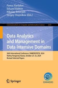Produktbild: Data Analytics and Management in Data Intensive Domains