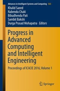Produktbild: Progress in Advanced Computing and Intelligent Engineering