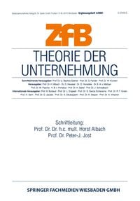 Produktbild: Theorie der Unternehmung