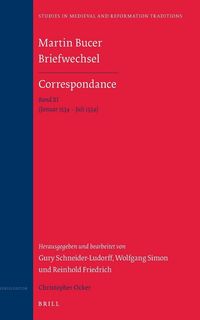 Produktbild: Martin Bucer Briefwechsel/Correspondance: Band XI (Januar 1534 - Juli 1534)