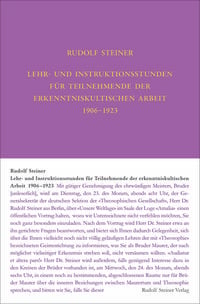 Produktbild: Lehrstunden f&uuml;r Teilnehmende der erkenntniskultischen Arbeit 1906 - 1924