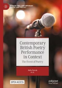 Produktbild: Contemporary British Poetry Performance in Context