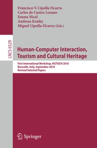 Produktbild: Human Computer Interaction, Tourism and Cultural Heritage