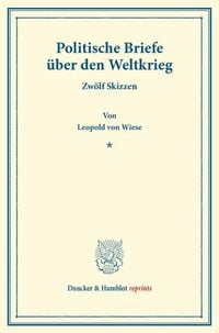 Produktbild: Politische Briefe &uuml;ber den Weltkrieg.