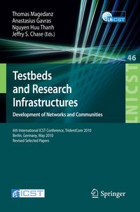Produktbild: Testbeds and Research Infrastructures, Development of Networks and Communities
