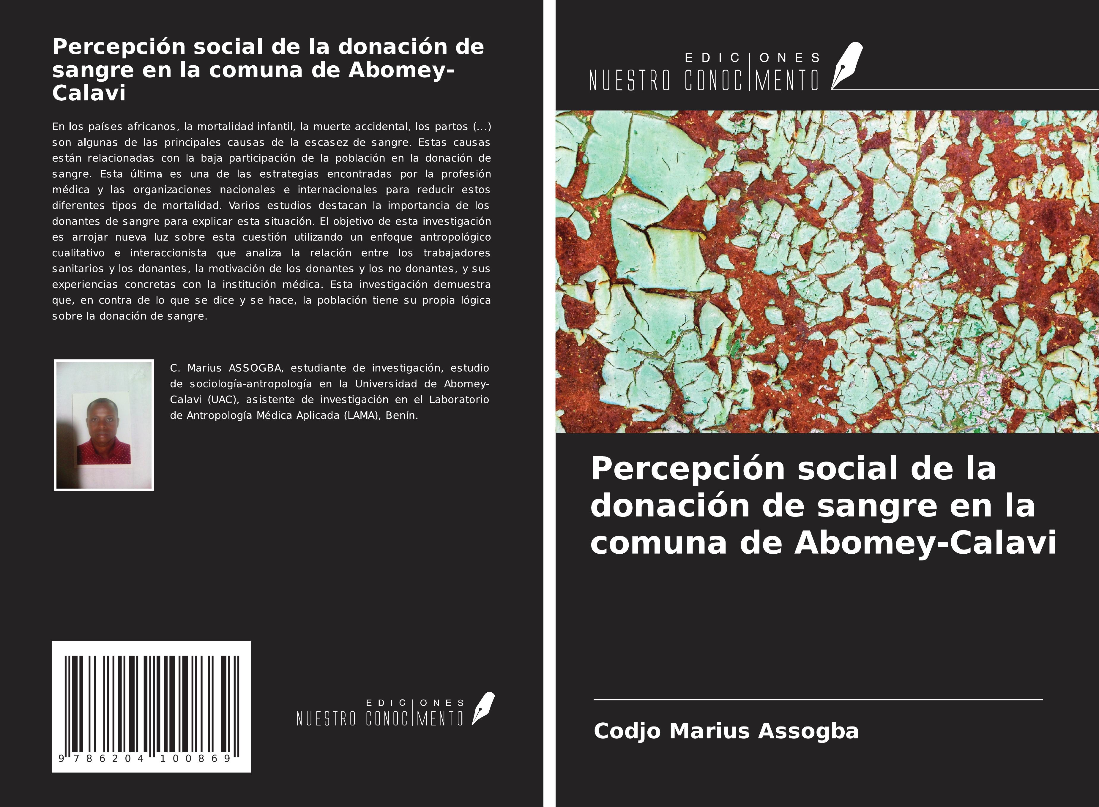Produktbild: Percepci&oacute;n social de la donaci&oacute;n de sangre en la comuna de Abomey-Calavi