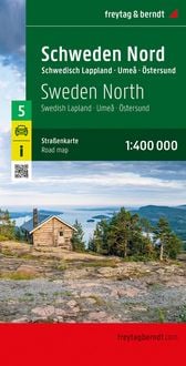 Produktbild: Freytag & berndt Stra&szlig;enkarte Schweden Nord, Schwedisch Lappland - Ume&aring; - &Ouml;stersund 1:400.000