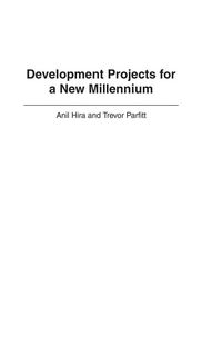 Produktbild: Hira, A: Development Projects for a New Millennium