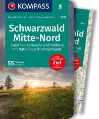 Produktbild: KOMPASS Wanderf&uuml;hrer Schwarzwald Mitte-Nord, 50 Touren mit Extra-Tourenkarte