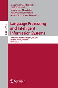 Produktbild: Language Processing and Intelligent Information Systems