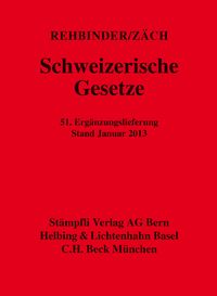 Produktbild: Schweizerische Gesetze, 51. Erg&auml;nzungslieferung