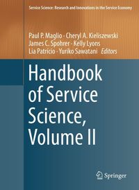 Produktbild: Handbook of Service Science, Volume II