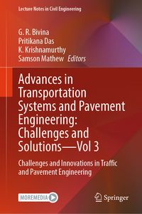 Produktbild: Advances in Transportation Systems and Pavement Engineering: Challenges and Solutions - Vol 3