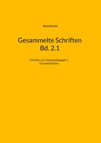 Produktbild: Gesammelte Schriften Bd. 2.1