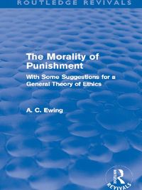 Produktbild: The Morality of Punishment (Routledge Revivals)
