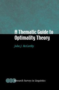 Produktbild: A Thematic Guide to Optimality Theory