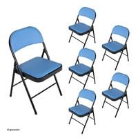 Produktbild: HTI-Living Klappst&uuml;hle 6er Set Wedigo Blau Klappst&uuml;hle 6er Set Wedigo Blau